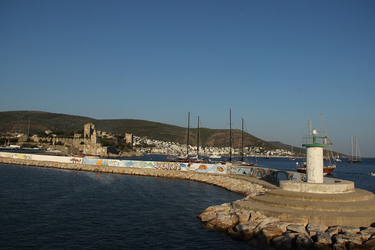 Bodrum Castle and the coastal harbour